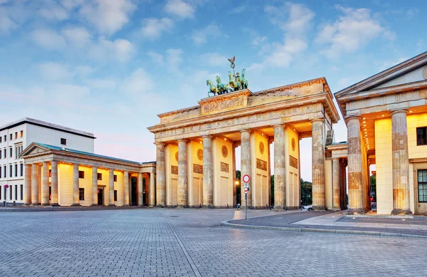 Branderburger Tor- Porta di Brandeburgo a Berlino, Germania — Foto Stock