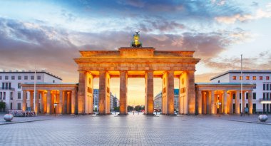 Berlin - Brandenburg Kapısı, gece