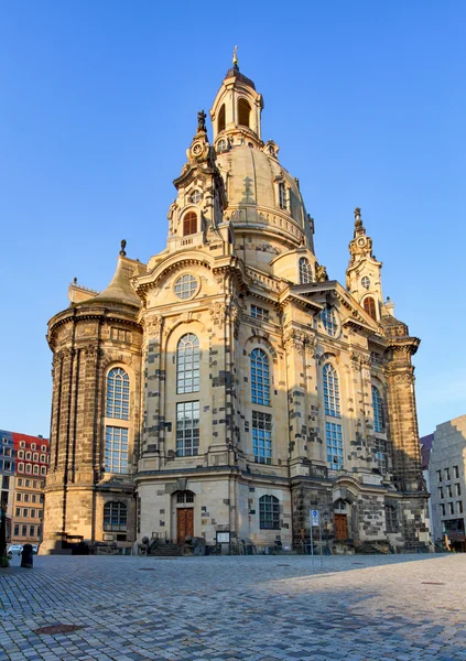 Cattedrale di Frauenkirche a Dresda, Germania — Foto Stock