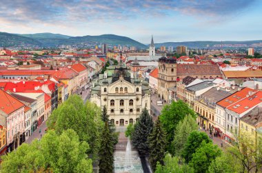 Panoramic view of Kosice, Slovakia clipart