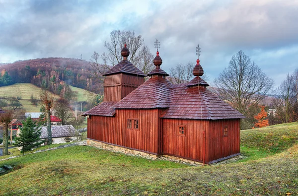 Iglesia de madera, Korejovce, Eslovaquia — Foto de Stock