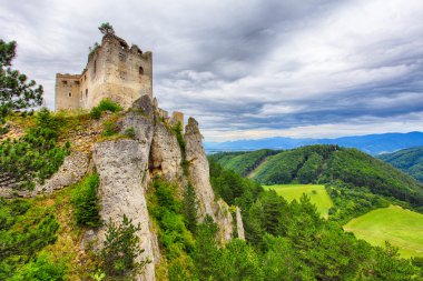 Slovakia old castle - Lietava clipart