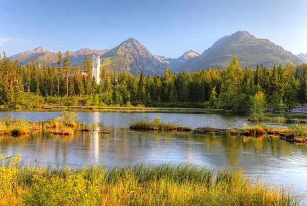 Lac de montagne naturel en Slovaquie Tatras — Photo