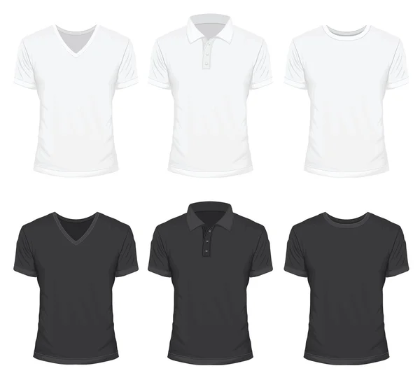 Beyaz gömlek ve siyah renk — Stok Vektör