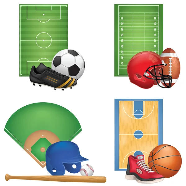 Conjunto de iconos deportivos — Archivo Imágenes Vectoriales