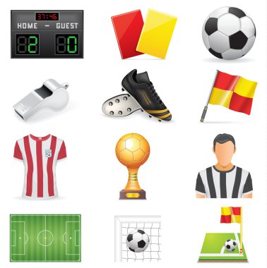 futbol simgesi seti