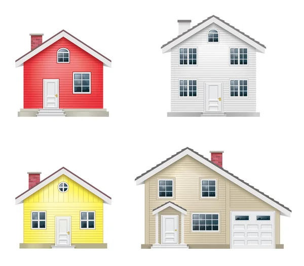 Huis icons set — Stockvector