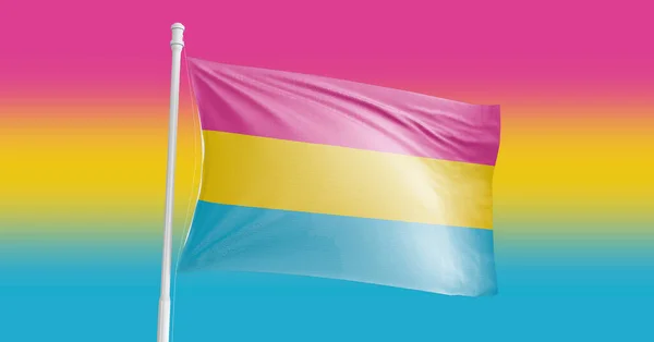 Pansexueller Stolz Coming Out Gefeiert Festival Und Parade Modernes Minimalistisches — Stockfoto