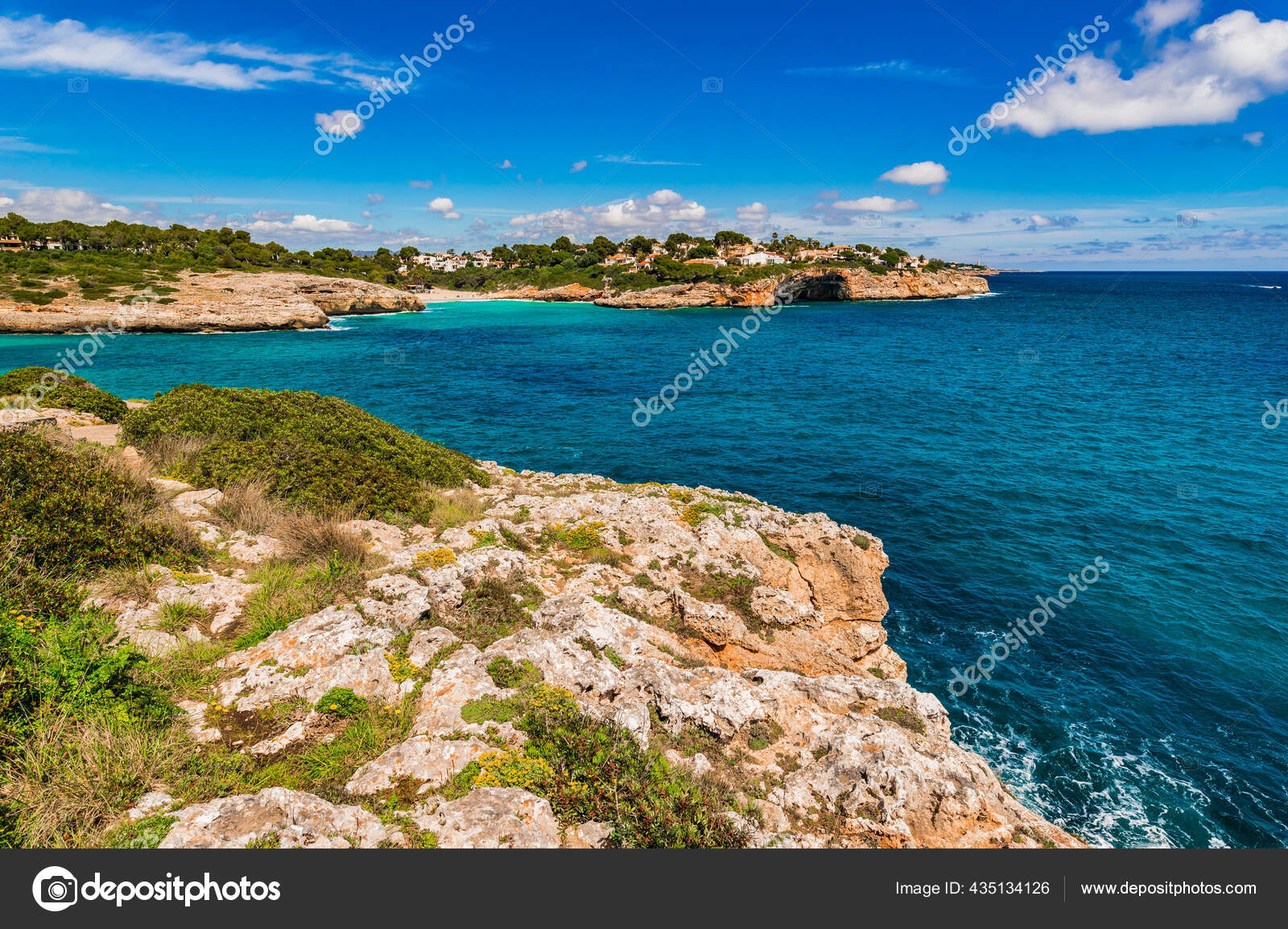 Beautiful Island Scenery Bay Coastline Cala Anguila Mallorca Spain Stock Photo By C Vulcanus Beautiful Island Scenery Bay Coastline Cala Anguila Mallorca Spain Stock Photo By C Vulcanus