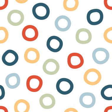 Soyut organik şekilleri ve lekeleri olan kusursuz bir desen. Arkaplan, duvar kağıdı, tekstil, kapak, afiş ve tebrik kartı için karalama tarzında vektör ögeleri. Basit, şık, minimal tasarım. Tatil için modern grafik. Moda desenli arka plan