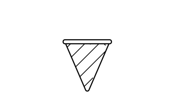 Animation Mit Eis Lebensmittel Symbol Für Das Logo Dessert Für — Stockvideo