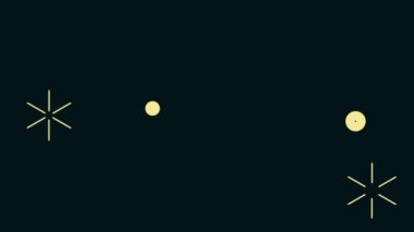 Hareket eğilimli grafikler. Sihirli dinamik bayrak. Kusursuz döngü. Parlak halkaları, neon çizgileri, yanıp sönen ışıkları olan bir video. Dekoratif hareketli görüntüler, soyut basit şekiller. Modern web tasarımı, web siteleri, sosyal ağlar için animasyon. 