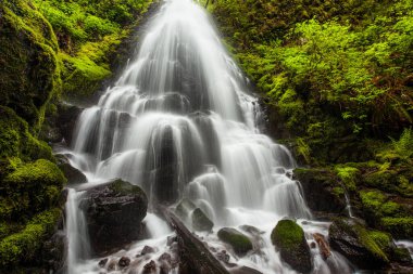 Fairy, Oregon 'daki Columbia River Gorge' a düştü..
