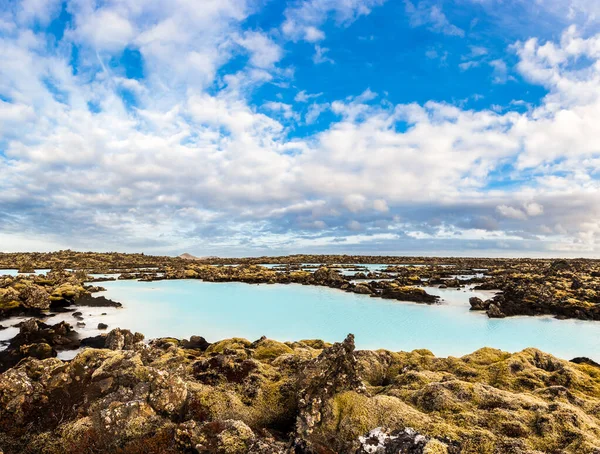 Piscina Geotérmica Blue Lagoon Islândia — Fotografia de Stock