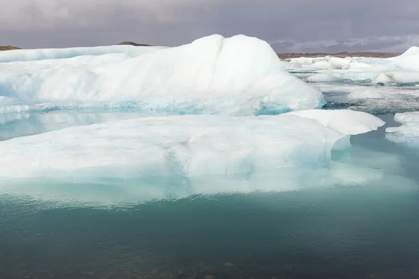 Góry Lodowe Lagunie Lodowcowej Jokulsarlon Islandia — Zdjęcie stockowe