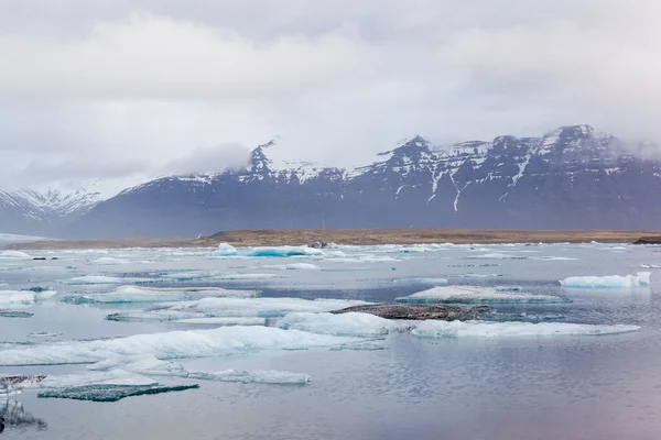 Icebergs Jokulsarlon Glacier Lagoon Ισλανδία — Φωτογραφία Αρχείου