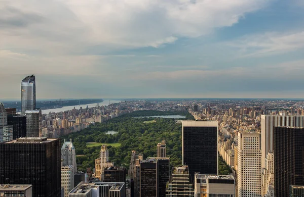 Vista Aérea Central Park Cidade Nova Iorque — Fotografia de Stock