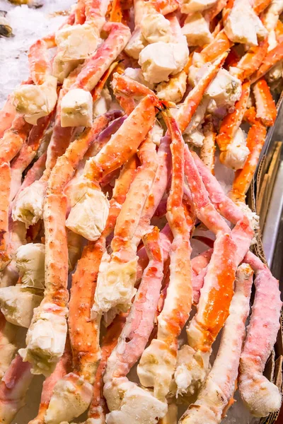 Frozen King Crab Legs Pike Place Market — Stock Photo, Image