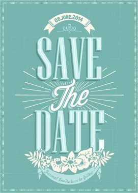 Tarihi düğün davetiye kartı kaydetmek