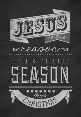 Vintage Noel tipografik arka plan üzerinde yazı ile tebeşir tahtası