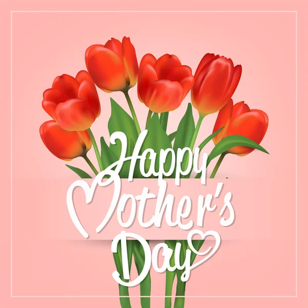 Beautiful Mother's Day Background With Flowers — Stock Photo, Image