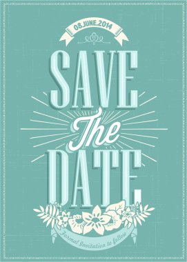 Tarihi düğün davetiye kartı kaydetmek