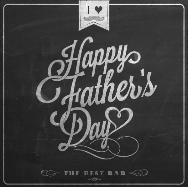 Happy Father's Day Typographical Background — Stock Vector