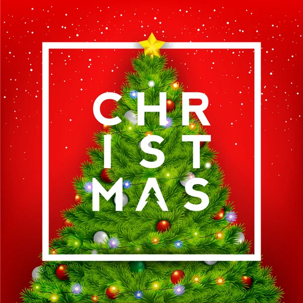 Joyeux Noël Arrière-plan typographique — Image vectorielle