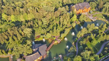 Güneşli bir günde yaz manzaraları