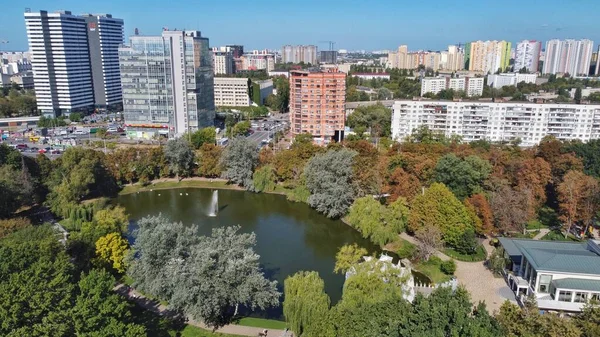 Kiev Architectuur Vanuit Een Vogelperspectief — Stockfoto