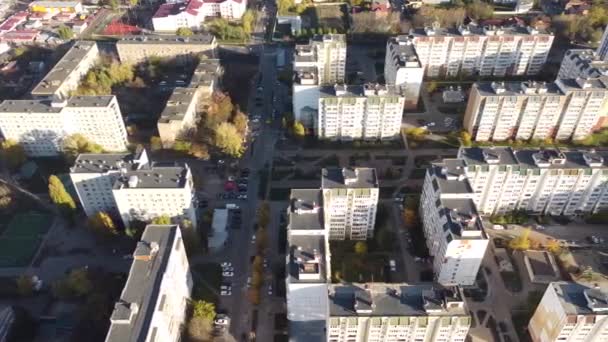 Zona Residencial Desde Vista Pájaro — Vídeos de Stock