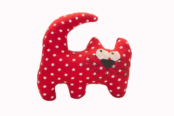 Brinquedo de gato vermelho — Fotografia de Stock