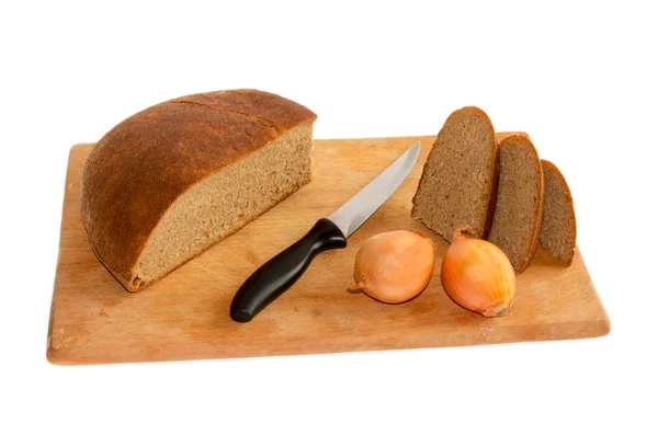 Pão e faca . — Fotografia de Stock