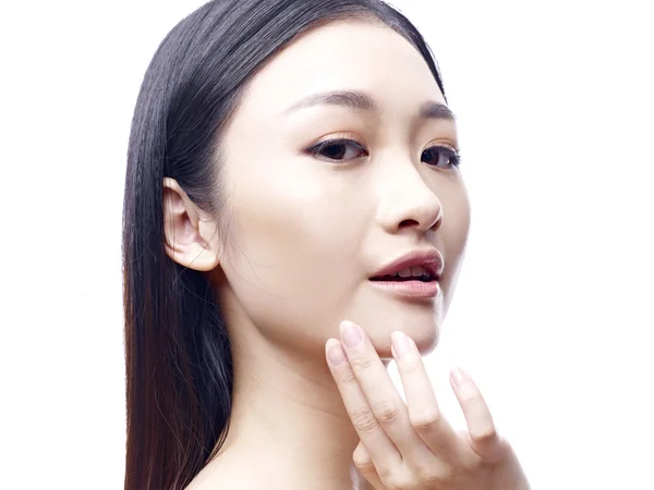 Closeup portrait of a young asian woman — Stock Photo, Image