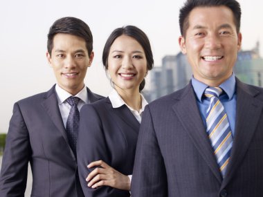 Asian business team clipart