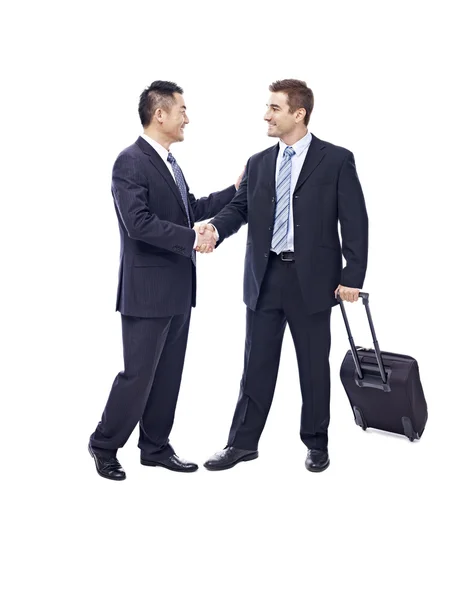 Businesspeople meeting each other — Stock Photo, Image