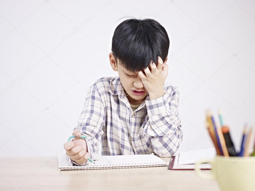asian child frustrated