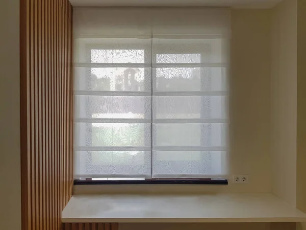 Transparent Roman Blind Window — Foto de Stock