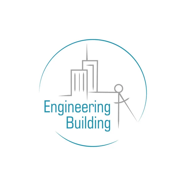 Logotipo Empresa Construção Engenharia —  Vetores de Stock