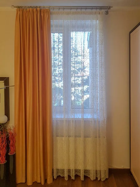 Curtains Modern Interior — Stock fotografie