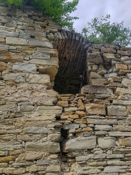 old fortress wall with window