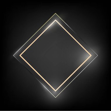 Arka plan efektli eşkenar dörtgen