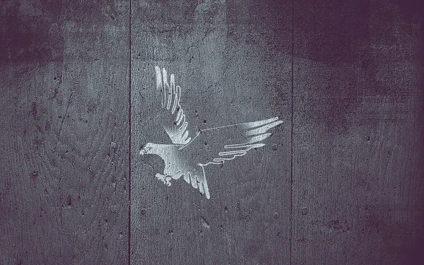 Орёл Изображён Линиями — стоковое фото