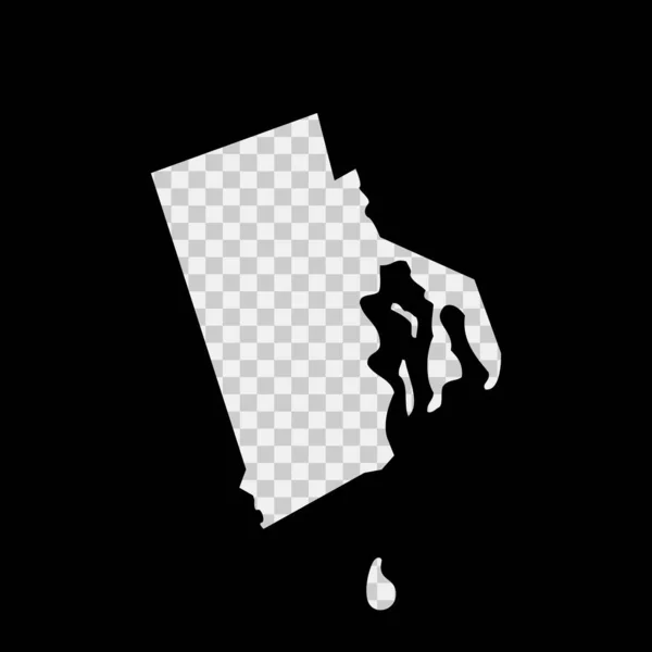 Rhode Island Stencil Map Plantilla Corte Por Láser Sobre Fondo — Archivo Imágenes Vectoriales