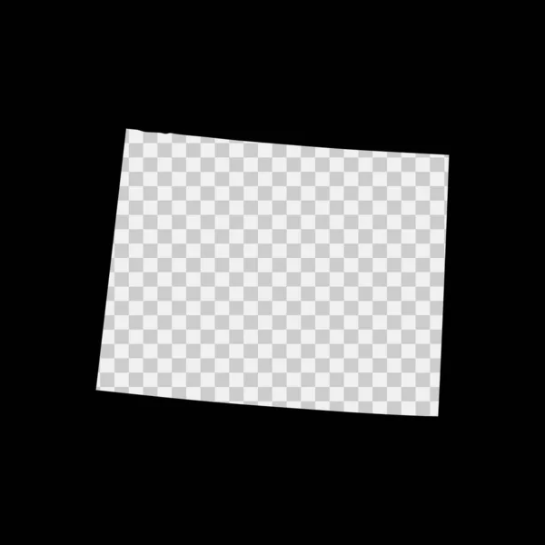 Трафарет Штата Вайоминг Шаблон Лазерной Резки Прозрачном Фоне Векторная Форма — стоковый вектор