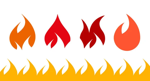 Vetores de Logotipo Do Fogo Fogo Vermelho Amarelo Ilustração Do