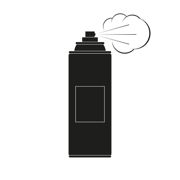 Spray aeroszol lehet ikon köd felhő. Vektorillusztráció — Stock Vector