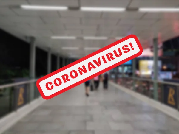 Sfocato Vuoto Walk Bangkok Durante Notte Causa Restrizioni Coronavirus Blocco — Foto Stock