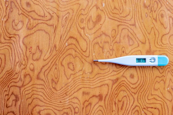 Digital Thermometer with body temperature reading in Fahrenheit copyspace
