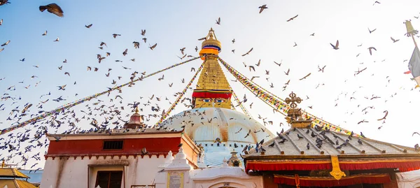 Kathmandu Nepal Janeiro 2021 Boudhanath Stupa Kathmandu Nepal — Fotografia de Stock